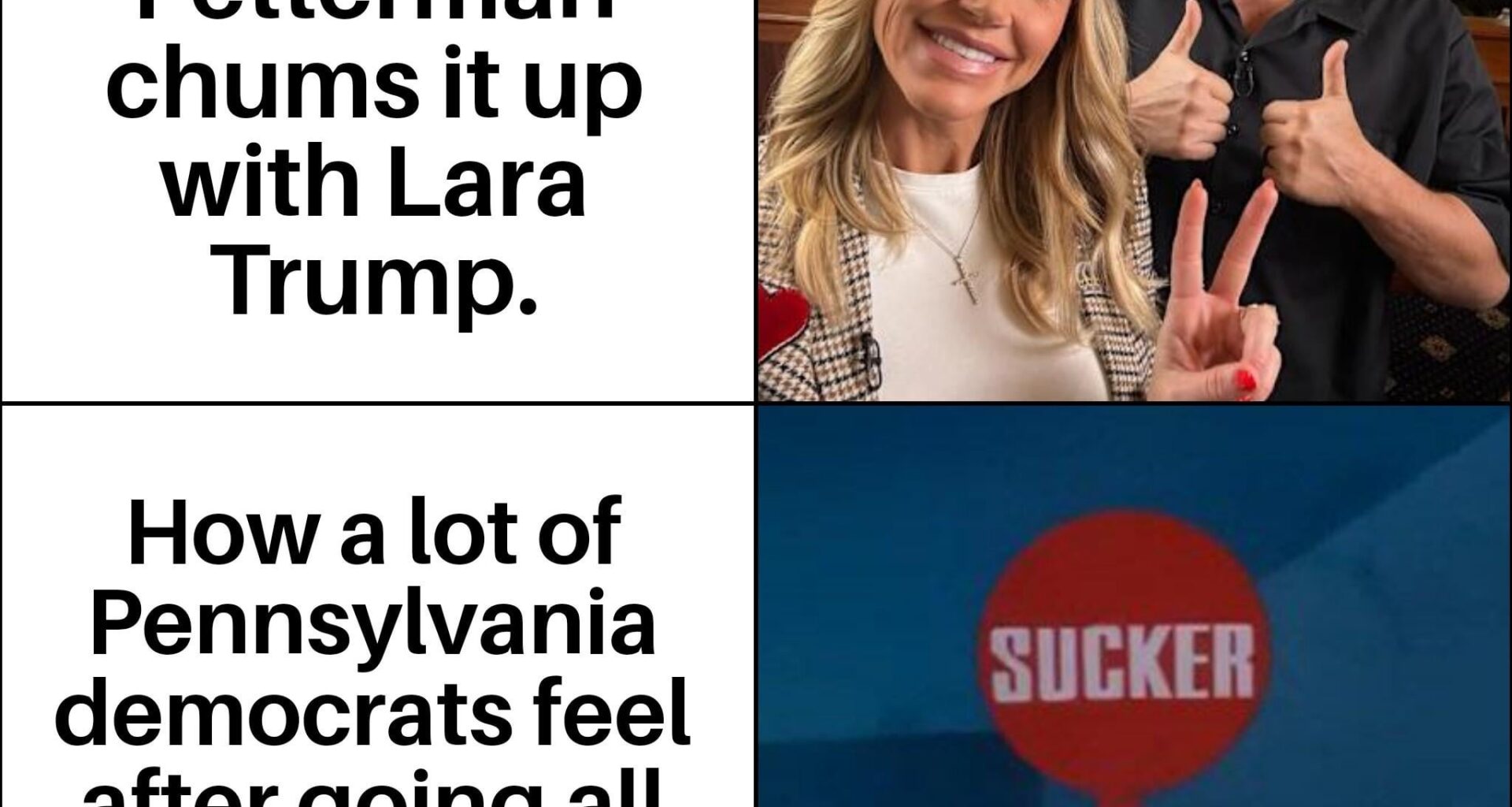 Fetterman sucks and his voters are suckers.