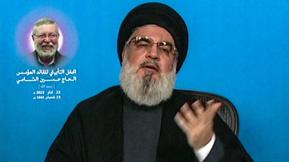 Hassan Nasrallah (Photo: Al-Manar/AFP) חסן נסראללה