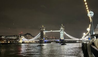 London at night hits different.