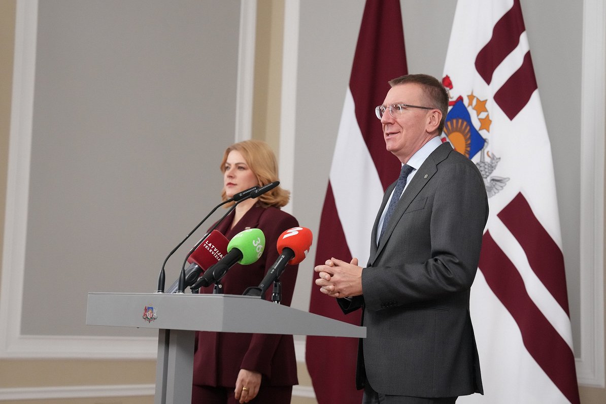 26.11.2025. President Edgars Rinkēvičs with Prime Minister Evika Siliņa