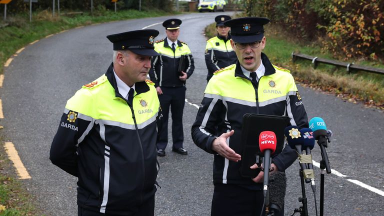Superintendent Charlie Armstrong speaking to the media. Pic: PA