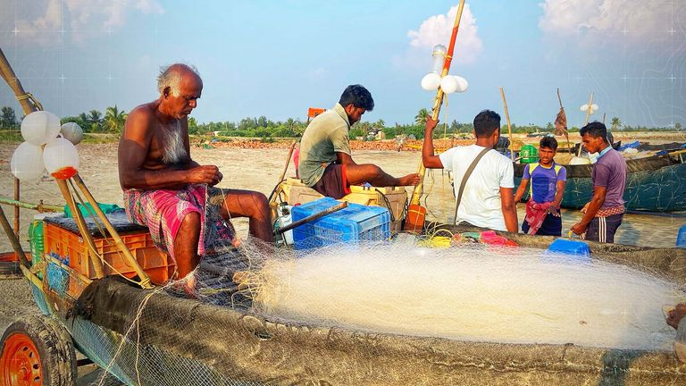 Fishermen on Sagar 