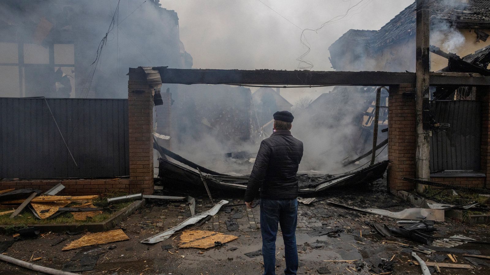 Ukraine war latest: Three killed as Russia launches 'dozens of missiles and hundreds of drones' | World News