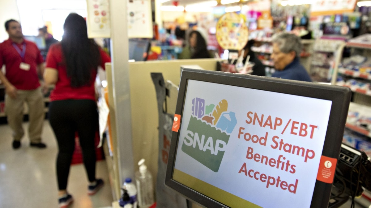 SNAP benefits seen inside of a store