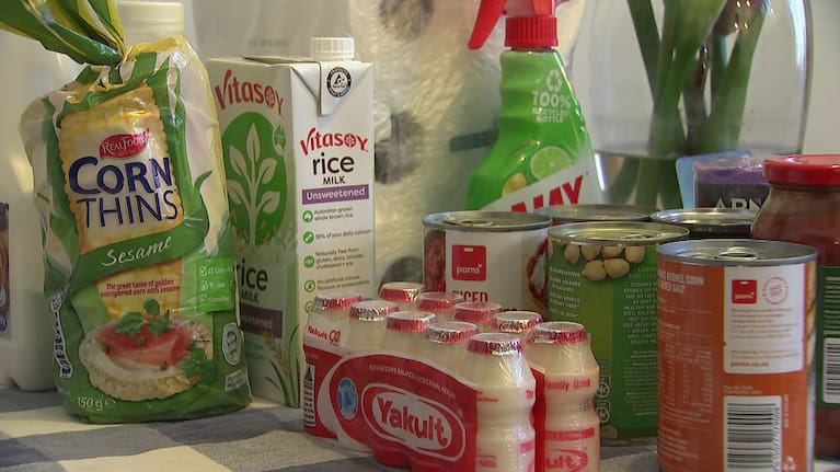 Some of Sophie's groceries this month.