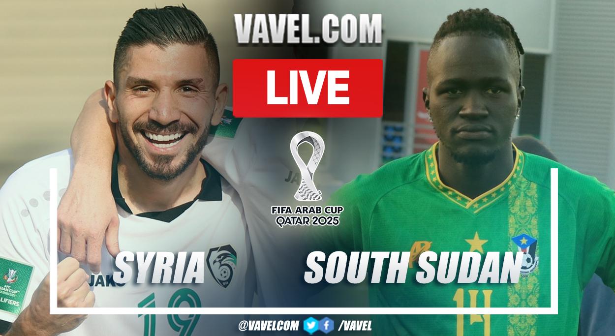 Syria vs South Sudan LIVE Score Updates in 2025 Arab Cup Match | 11/25/2025