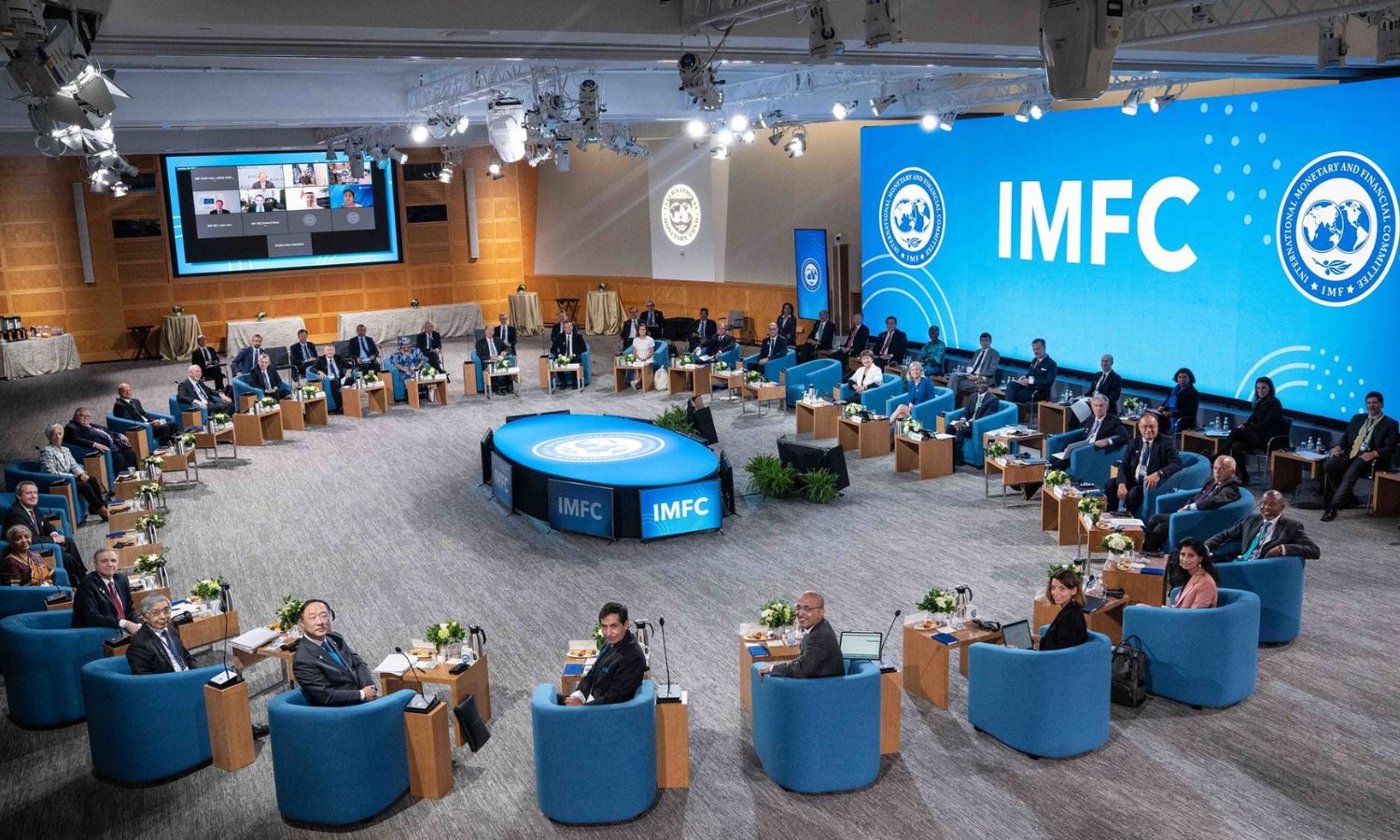 IMF meetings in Washington with Syria participating for the first time in over a decade, October 13, 2025 (International Monetary Fund)