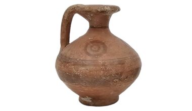 The 2,750-year-old Cypro-Archaic juglet.