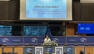 Taiwan vice president makes surprise address at European Parliament amid China tensions
