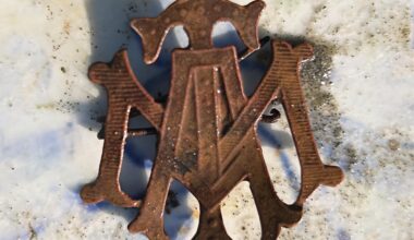 Does this monogram badge jog any memories? Found in Southern Belgium. Possibly a school or Academy.
