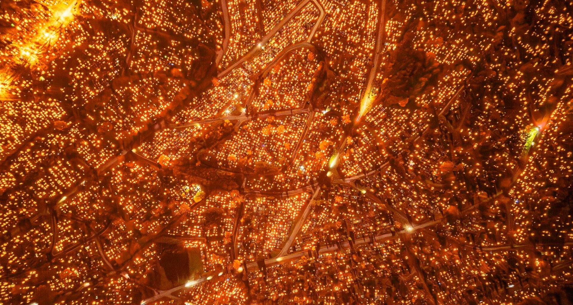 Karveliškės cemetery in Lithuania on All Saints Day