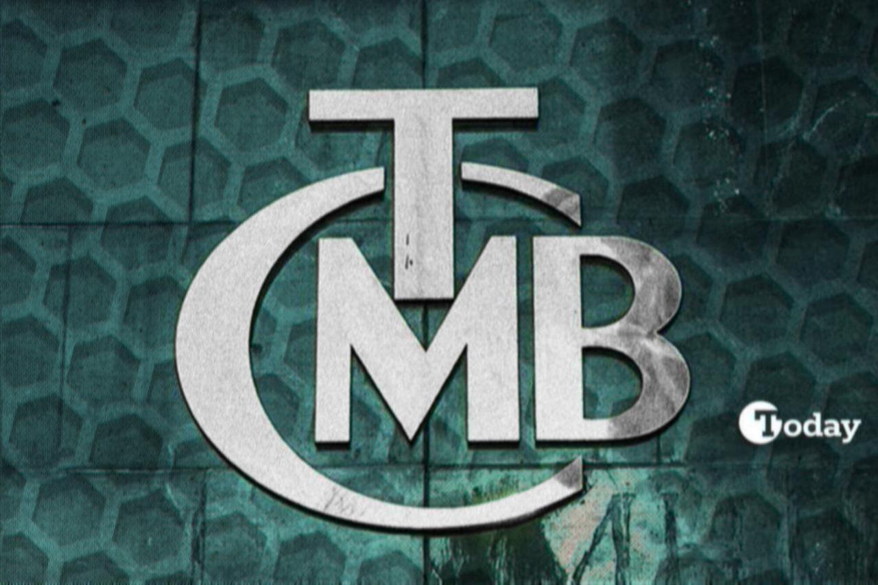 Photo illustration shows the logo of the Central Bank of the Republic of Türkiye (CBRT). (Collage by Türkiye Today)