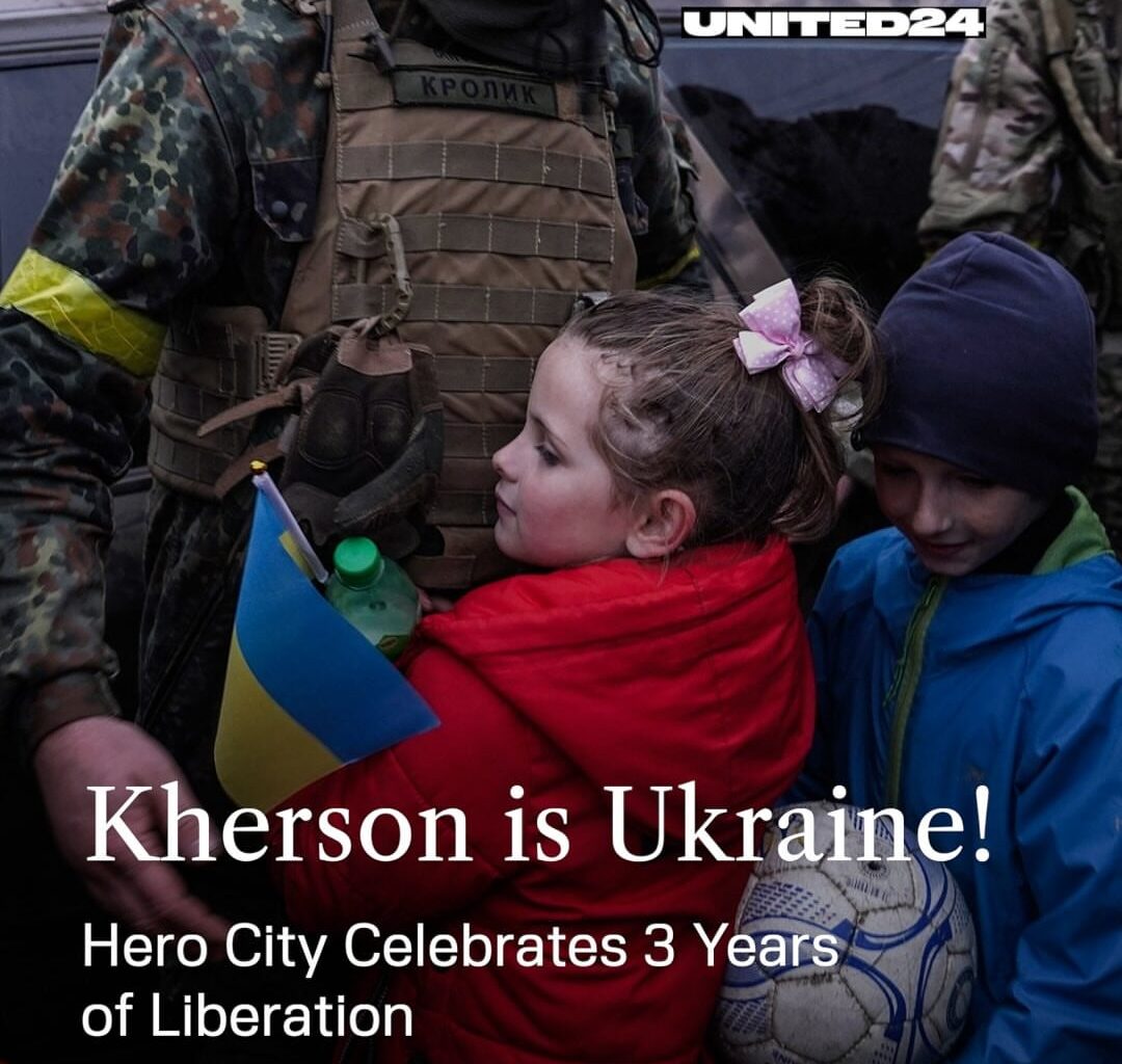 Three years ago today, Ukraine liberated Kherson after eight months of Russian occupation