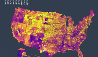 [OC] SNAP Household Participation Rates by County