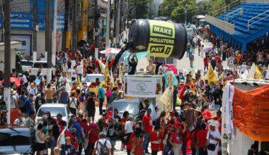 Thousands of protesters march for climate at COP30 summit in Brazil