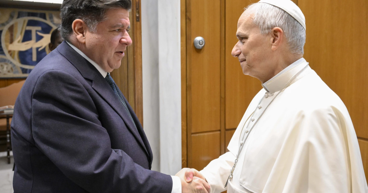 Pritzker and Pope Leo XIV talk 'Operation Midway Blitz' and a Chicago beer honoring the pontiff