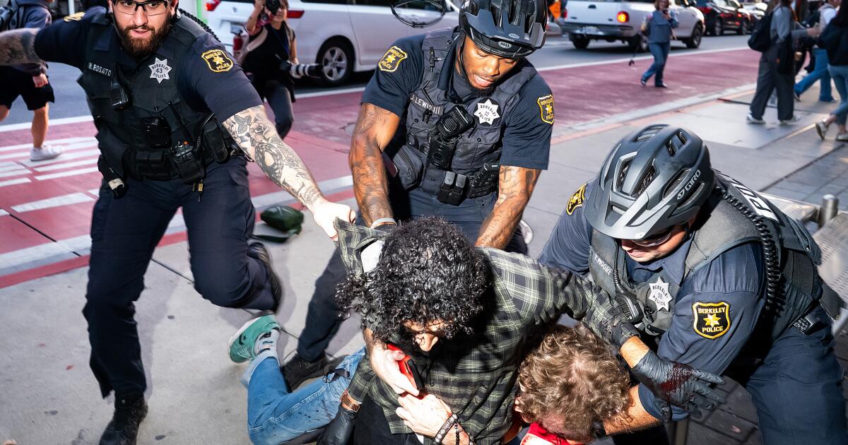 Justice Department to investigate UC Berkeley after protesters try to disrupt Turning Point USA campus event