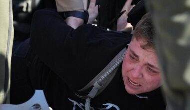 Protesters arrested after clashing with police outside Chicago-area immigration facility