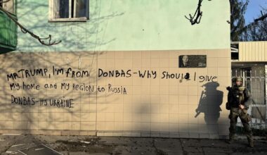 Ukrainian soldier asking Trump why they should give up their home