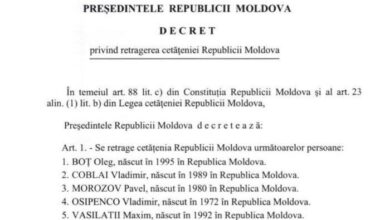 Autoritățile moldovene au început să retragă cetățenia celor care s-au înrolat în armata rusă.