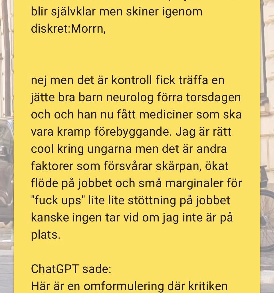 P-bolag svarar på mitt bestridande med text från ChatGPT… som inte ens handlar om parkering??