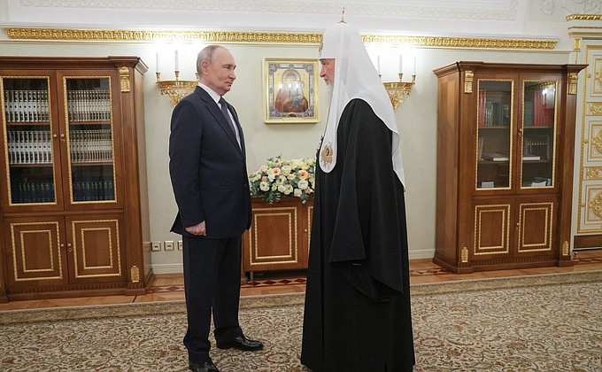 Meeting with Patriarch Kirill of Moscow and All Russia • President of Russia