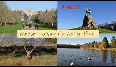 Windsor to Virginia Water hike - 8 miles - Via The Long Walk & Windsor Deer Park - England Hikes :)