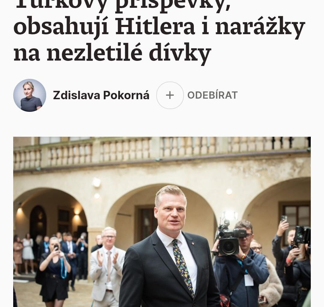 Další turkovy příspěvky se dostaly na veřejnost. Další oslavy nacizmu, ale také sexuální komentáře o nezletilých dívkách.