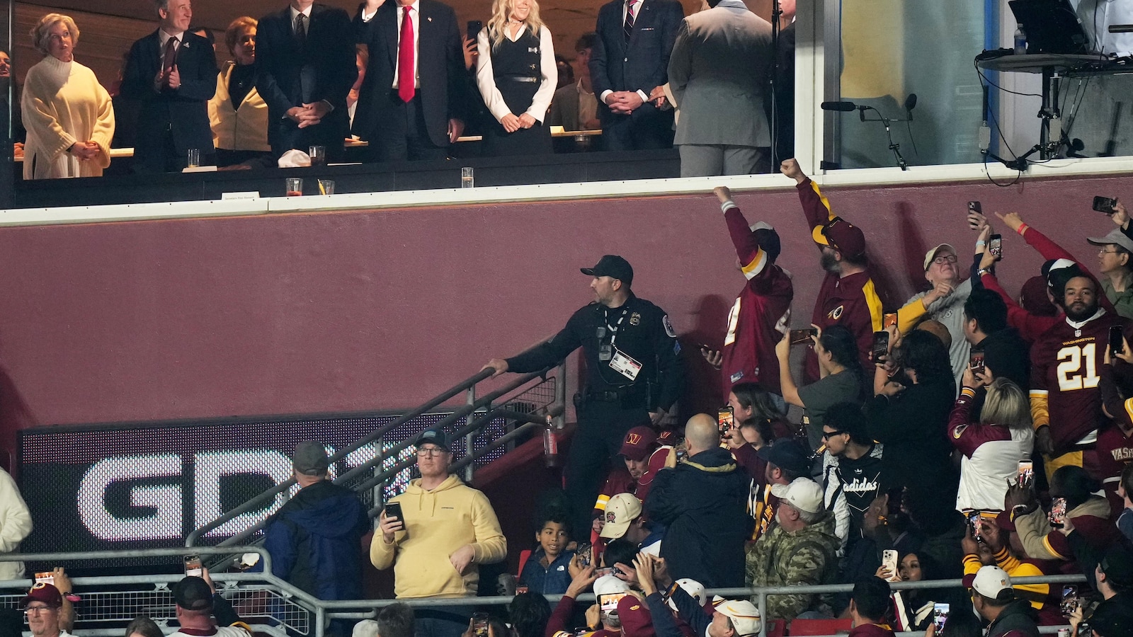 Donald Trump booed as the 1st sitting US president at a regular-season NFL game since Carter in 1978
