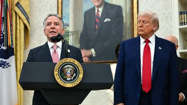 Donald Trump et son émissaire, Steve Witkoff, le 28 mai 2025. 