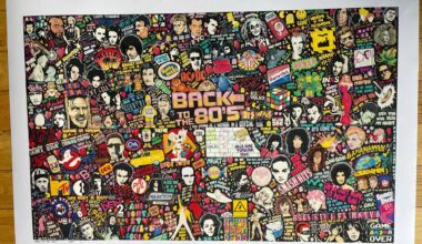 Back to the 80's wall art remembering some of our finest English bands, t.v. and cinema and some American stuff as well.