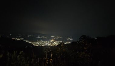 A night view of Tetovo from the R1209 (🇲🇰 North Macedonia)