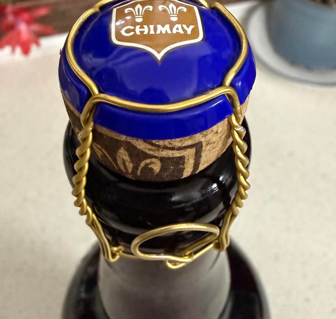 Update: the beer has been opened. It is indeed a brew of the gods, the best I’ve ever had. I listened to your tips about temperature and cheese (I’m trying to hide the fact I don’t have an appropriate glass, I’m sorry, just roll with it)