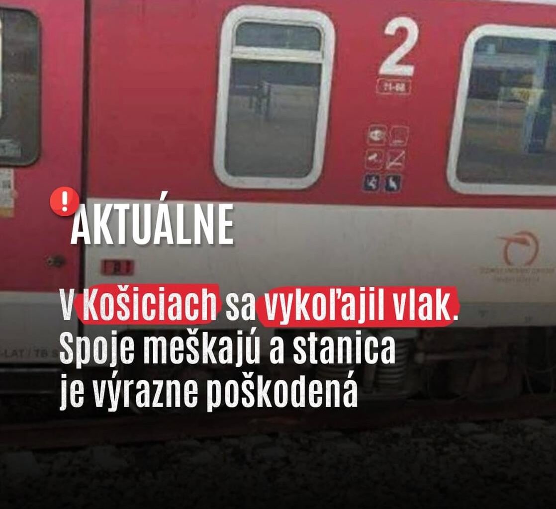 V Košiciach sa vykoľajil vlak