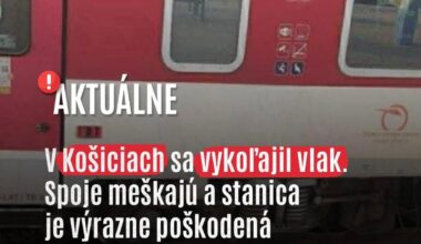 V Košiciach sa vykoľajil vlak