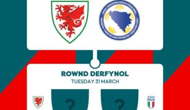 Bosnia and Herzegovina in the first round, then Northern Ireland or Italy in Cardiff for the big one. LET'S HAVE IT BOIS BACH.