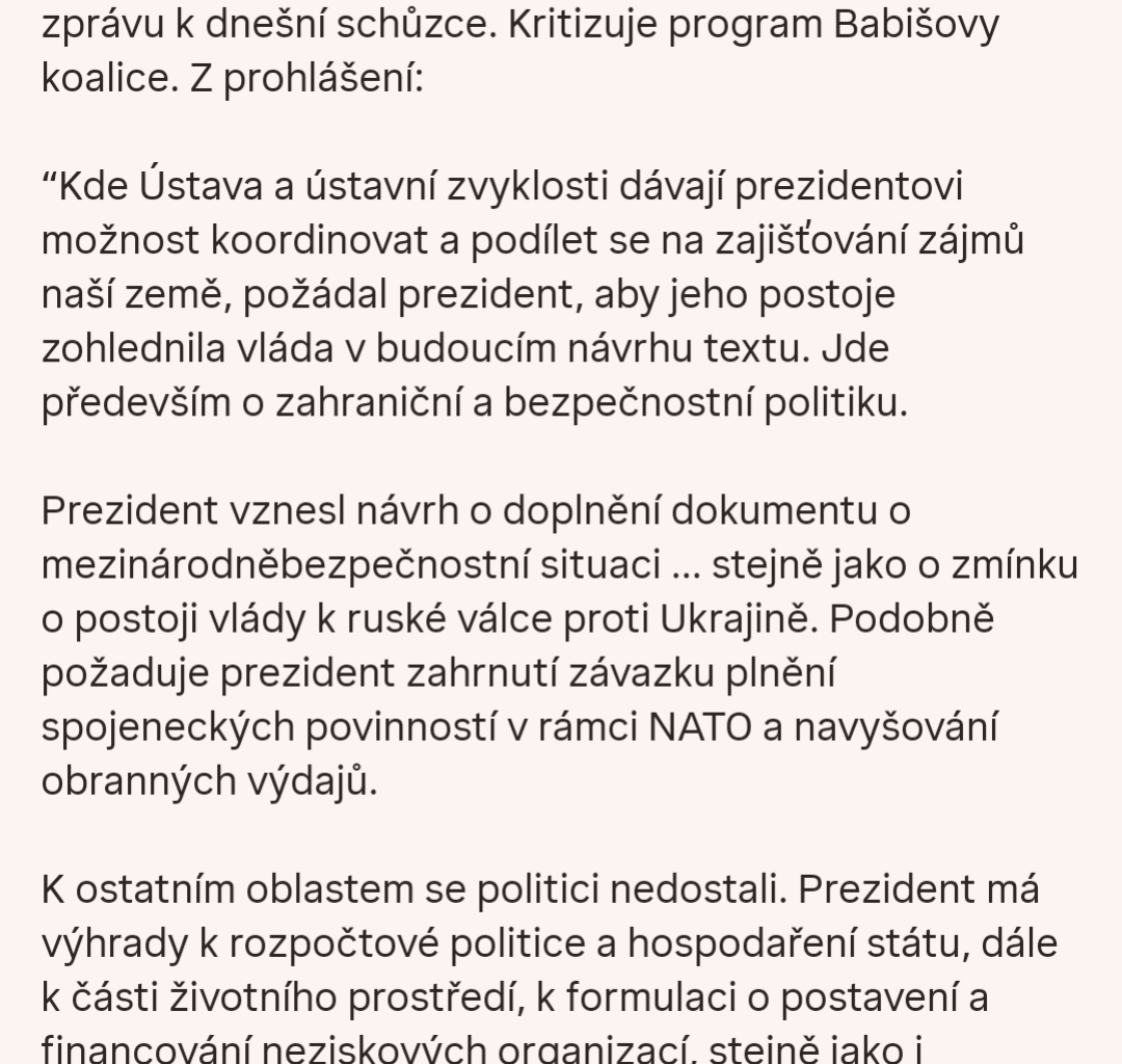 Miluju našeho prezidenta