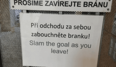 Nevím, jestli jsem to udělal při odchodu správně, na sporty jsem nikdy moc nebyl.
