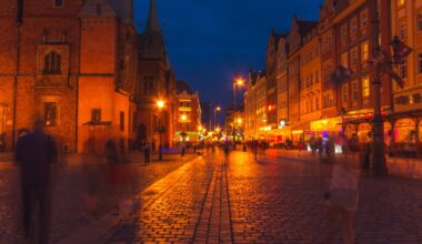 Wroclaw Market Square After Dark