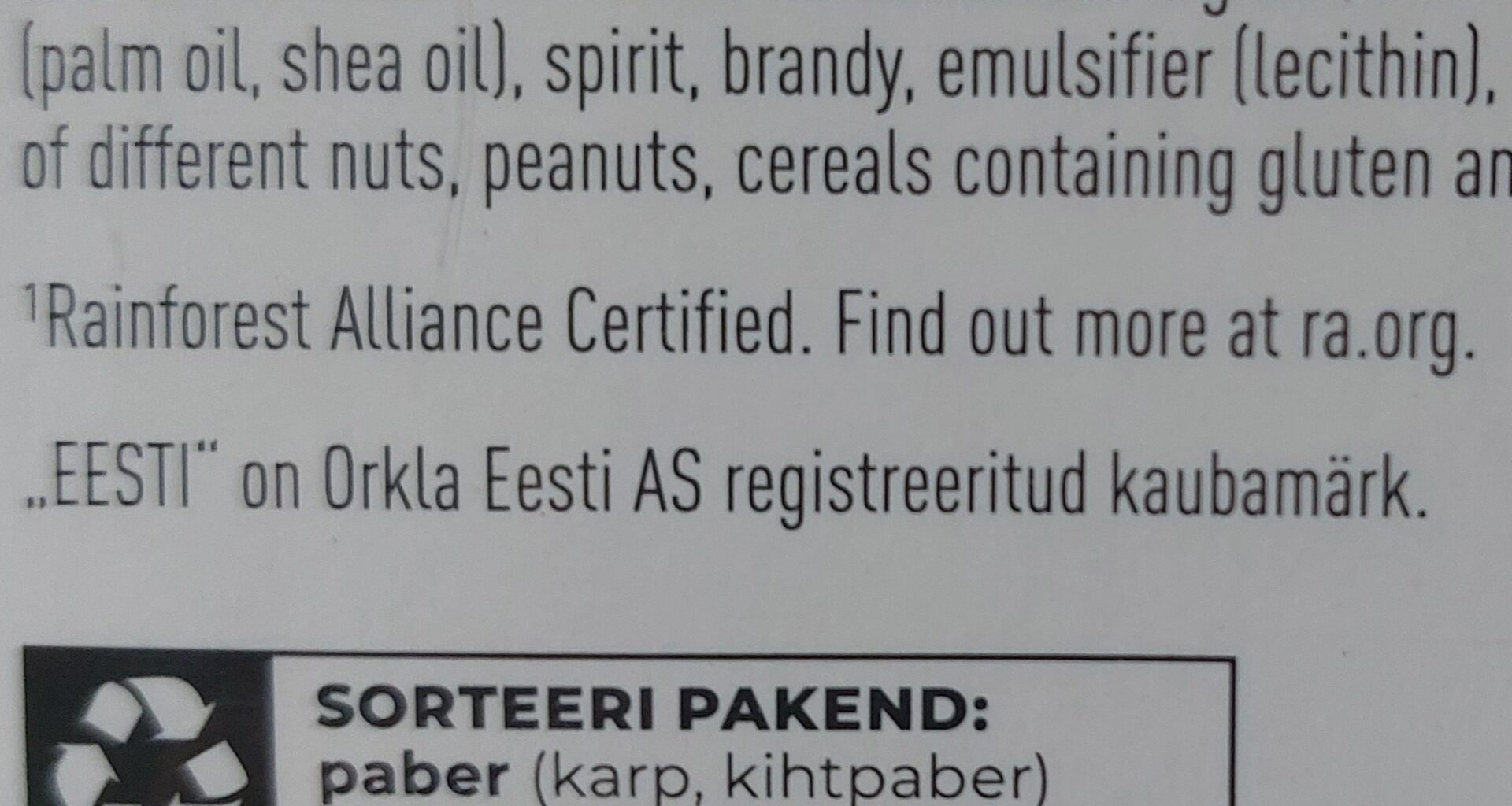 Vaata ette, et Eesti kaubamärki ei riku