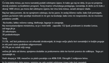 Župan občine Škofljica o božičnici in o ljudeh ki "vodijo" našo državo