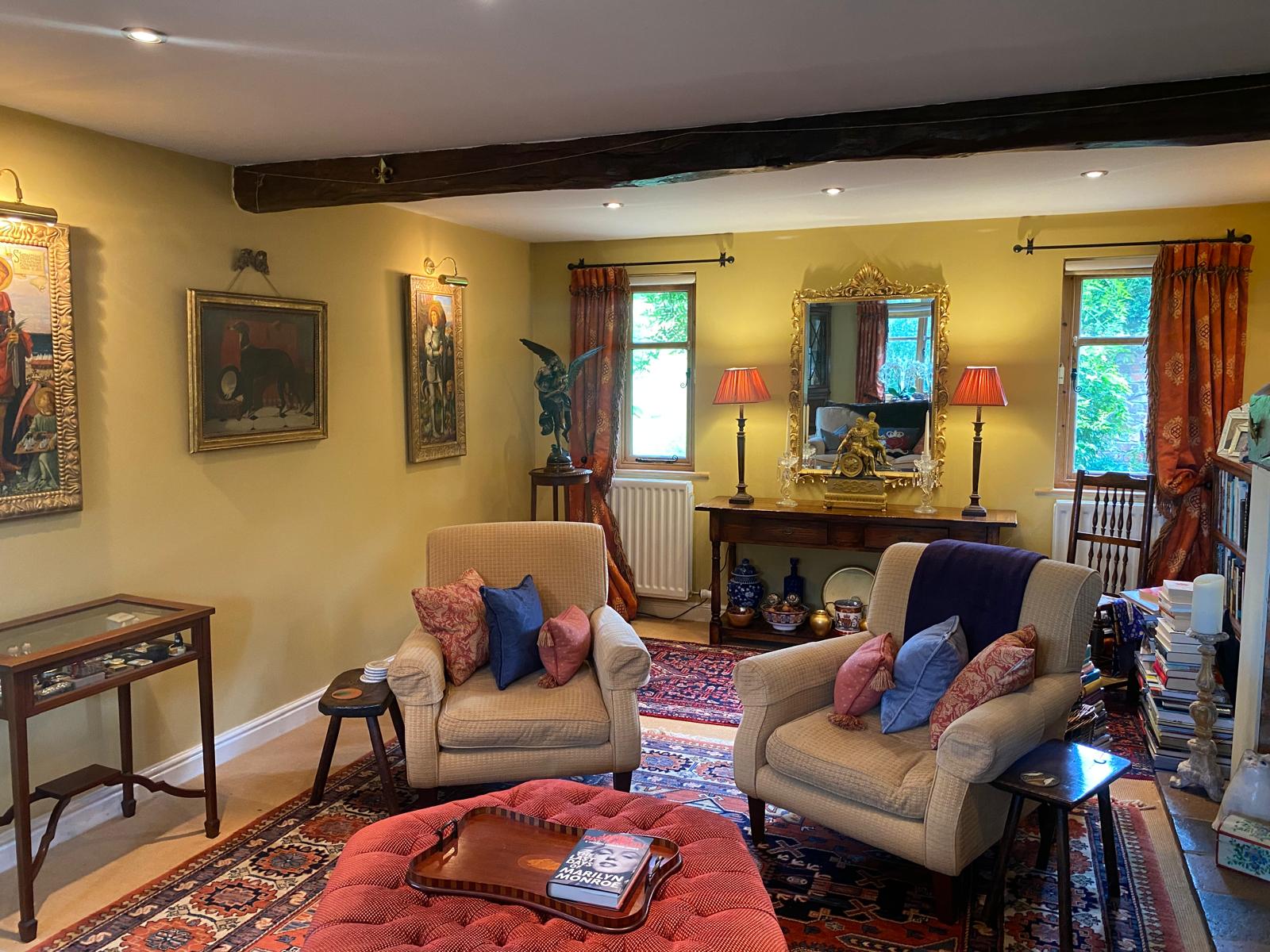 Sitting room at Paul Burrell's home.