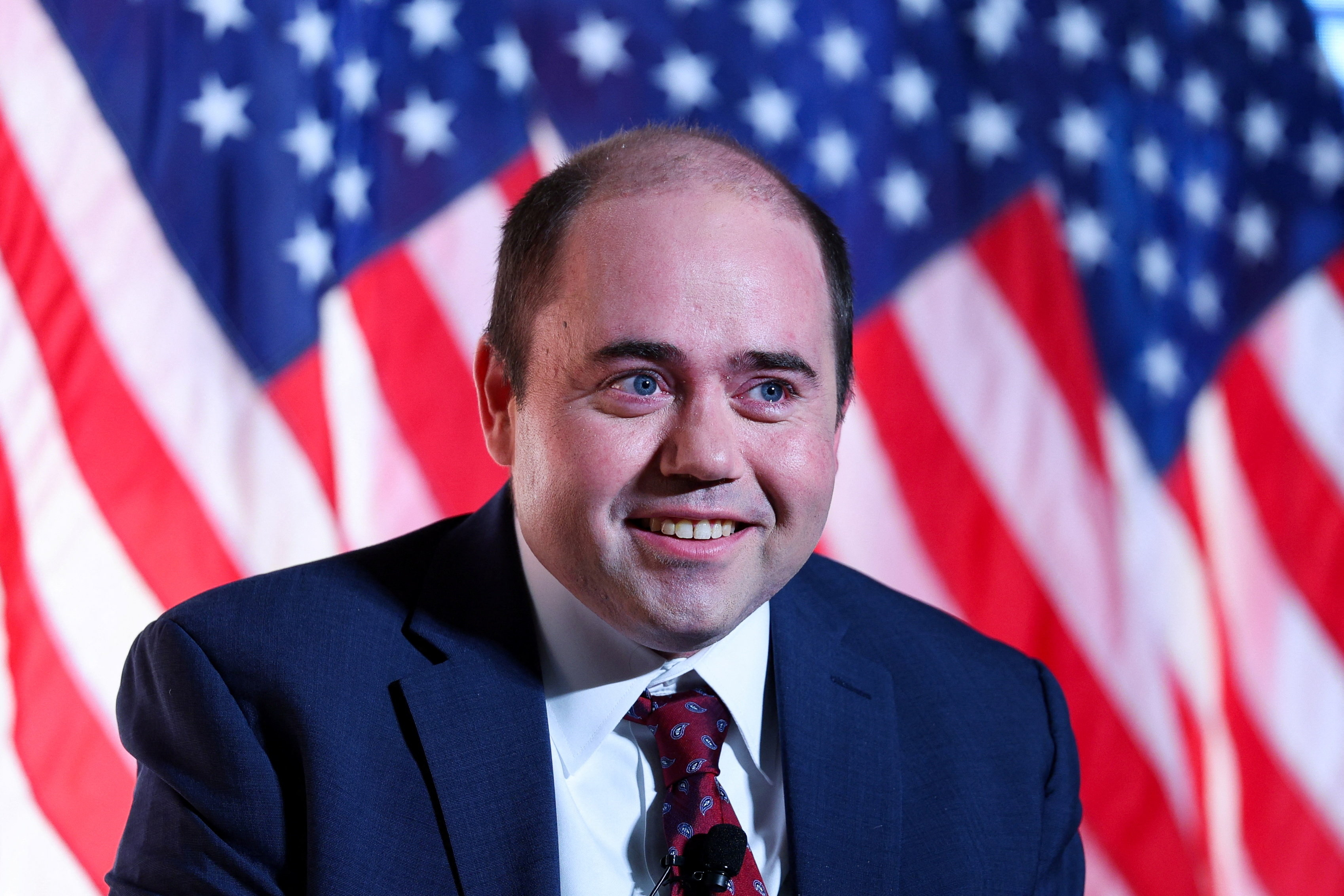 Matthew Boyle smiling at a Breitbart News policy event.