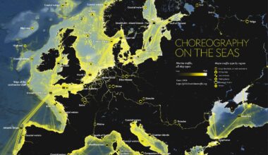 Choreography on the seas – a marine traffic map of Europe [OC]