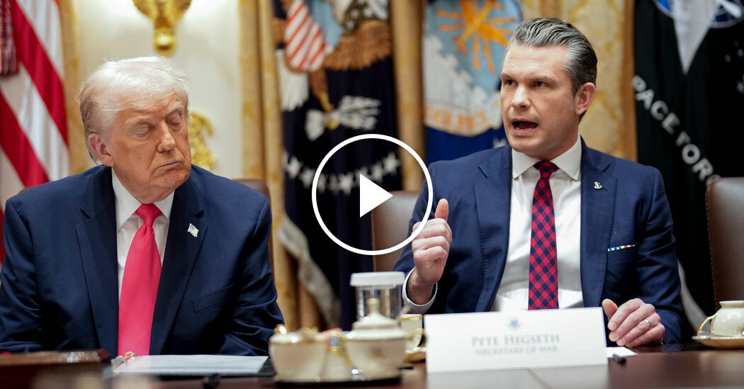 Hegseth Says He Did Not See Survivors in September Boat Strike