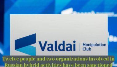 The EU Council has sanctioned 12 individuals and 2 organizations involved in Russian hybrid operations. The list includes key figures from the Valdai Club and military intelligence unit 29155, responsible for spreading disinformation and conducting cyberattacks against NATO allies.