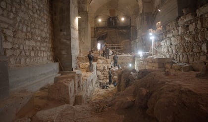 The excavation took place in Jerusalem's Old City, south of the Tower of David. Credit: Gabriel Volcovich/Tower of David Museum The excavation took place in Jerusalem's Old City, south of the Tower of David.