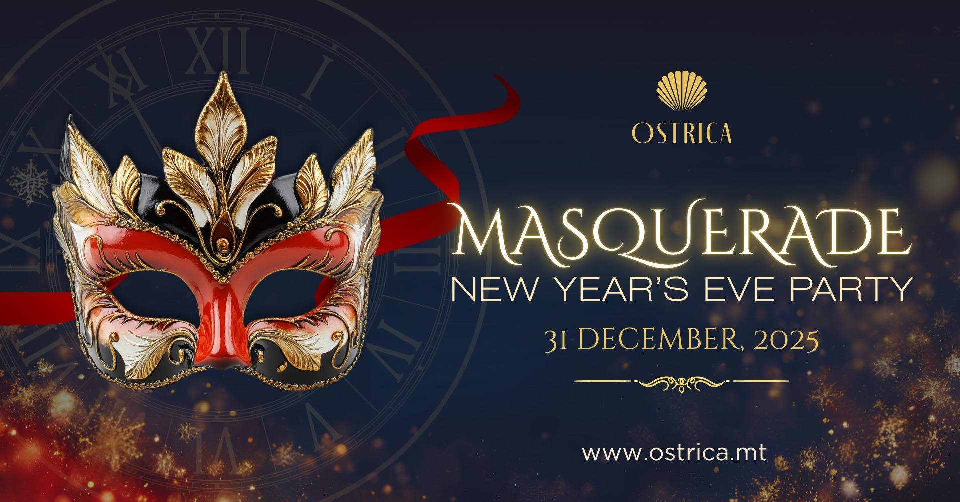 A mysterious and glamorous night at the masquerade at Ostrica is one way you can greet the new year.