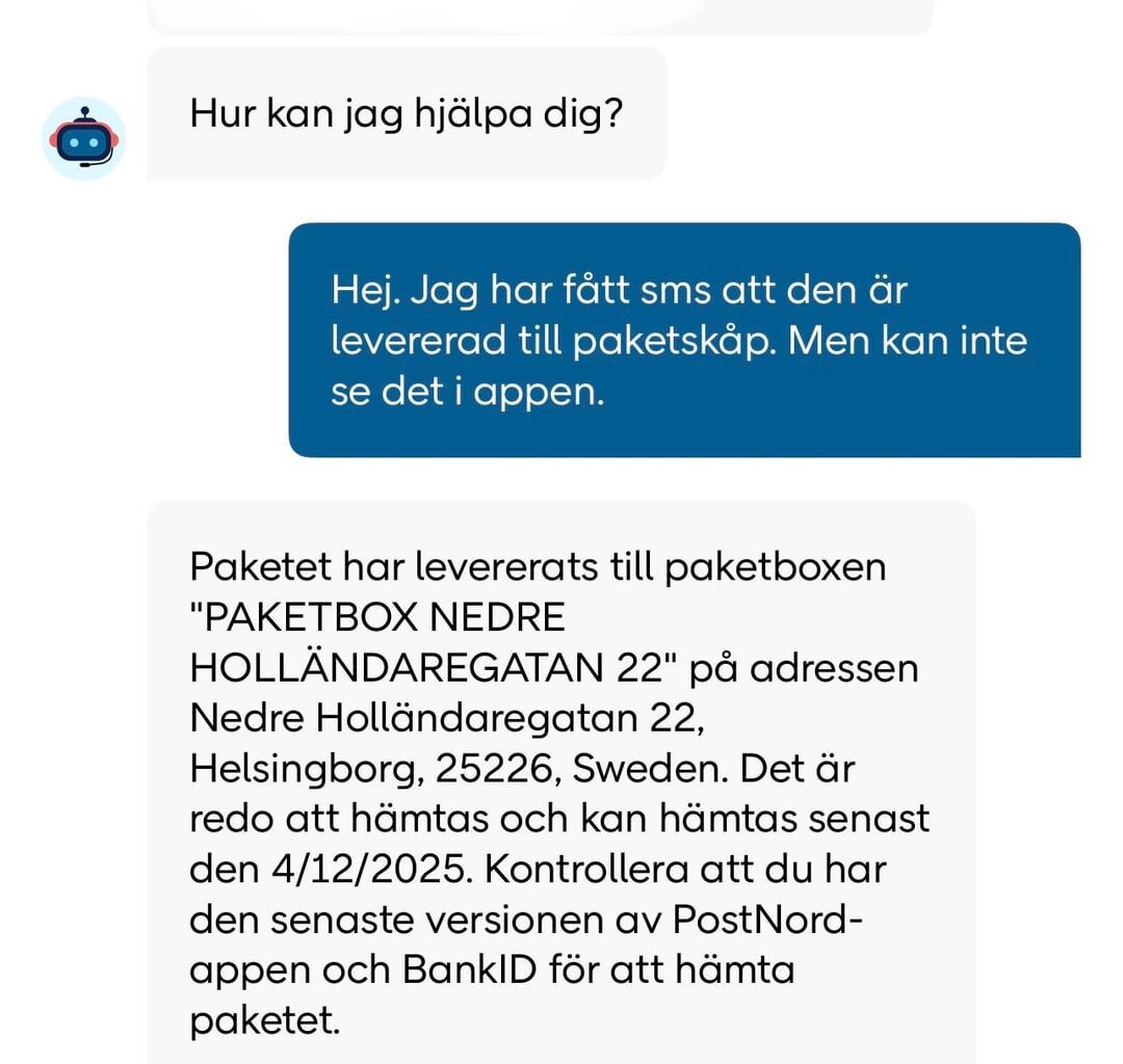 Bottar i kundsupport…