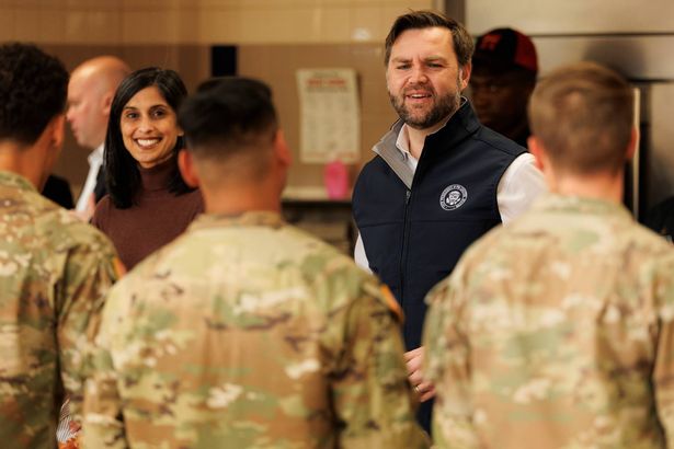 Second lady Usha Vance and U.S. Vice President JD Vance